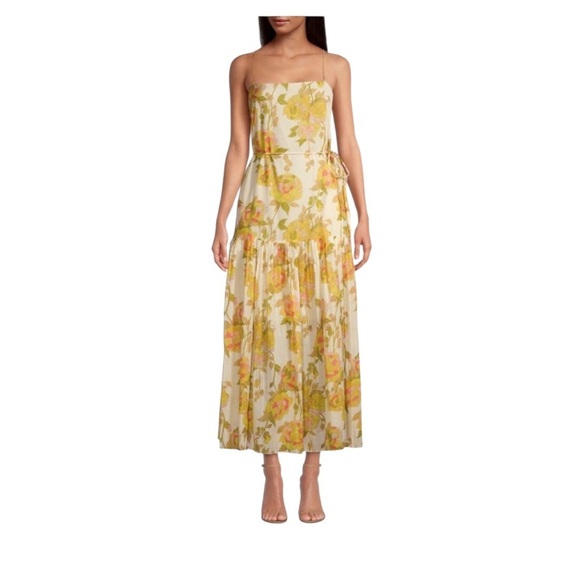 Rebecca Taylor Dresses & Skirts - Rebecca Taylor Yellow Floral Maxi Dress NWT